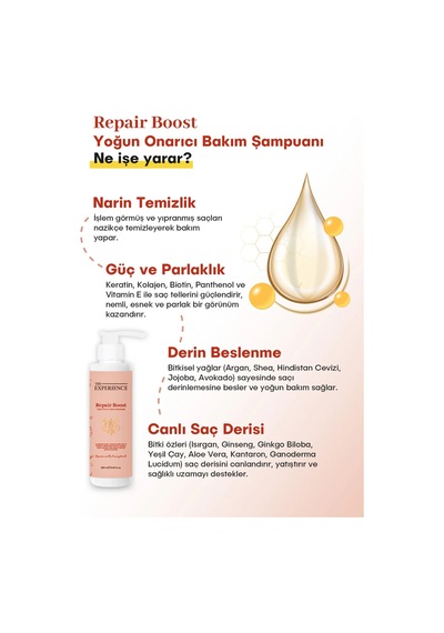 The Experience Repair Boost Yoğun Onarıcı Bakım Şampuanı 250 ML