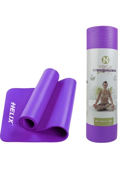 Helix Yoga Matı Nbr 10mm Mor