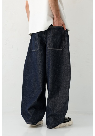 Vamos Barrel Fit Jeans Lacivert