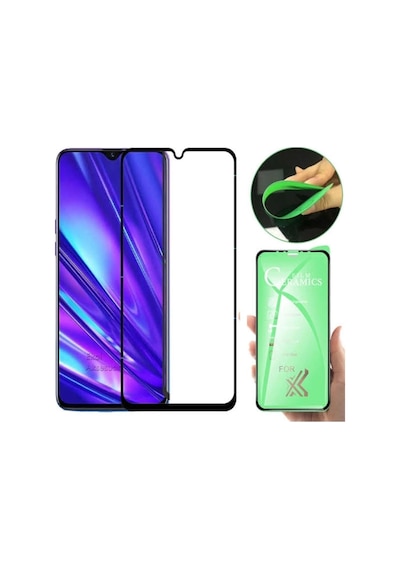 Xiaomi Redmi Note 7 Ekran Koruyucu Seramik Nano Cam Esnek Tam Full Kaplayan Kırılmaz
