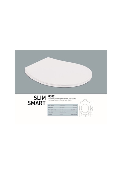 Nkp Smart Yavaş Kapanır Klozet Kapağı 0302 Beyaz