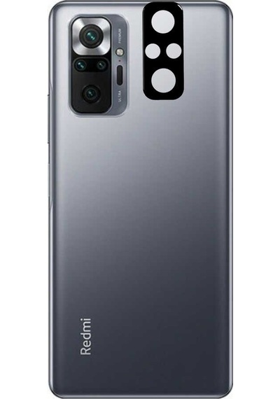 Xiaomi Redmi Note 10 Pro Zore 3D Kamera Camı-Siyah