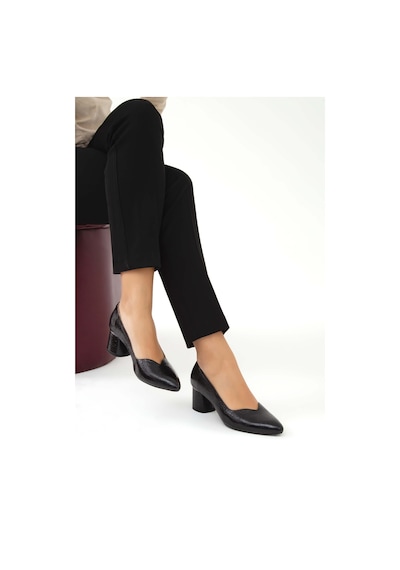 Tamer Tanca Kadın Hakiki Deri Siyah Topuklu & Stiletto Ayakkabı 923 450 Bn Ayk Sk22/23 Sıyah Siyah
