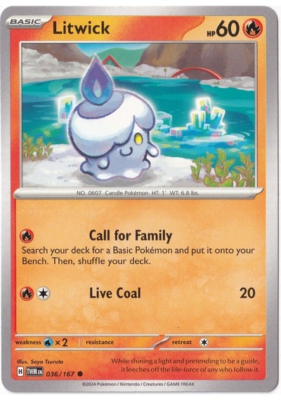 Litwick 036/167 - Twilight Masquerade - Pokemon Kartı Mint