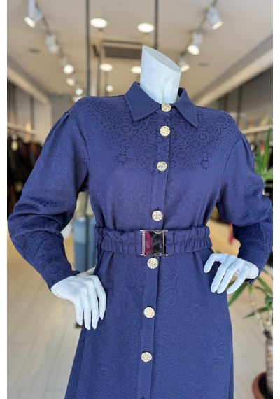 Oe26kz10119 Omelya Elbise Indigo