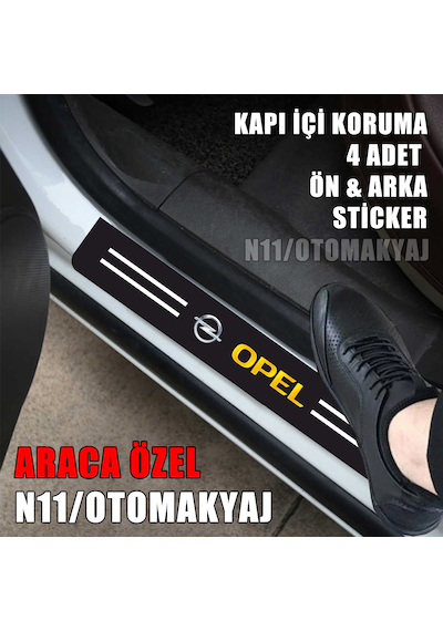 Opel Combo D Kapı İç Koruma Ayaklık Sticker Markalı