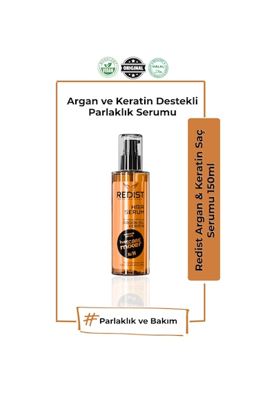 Redist Argan ve Keratin İçerikli Saç Serumu 125 ML
