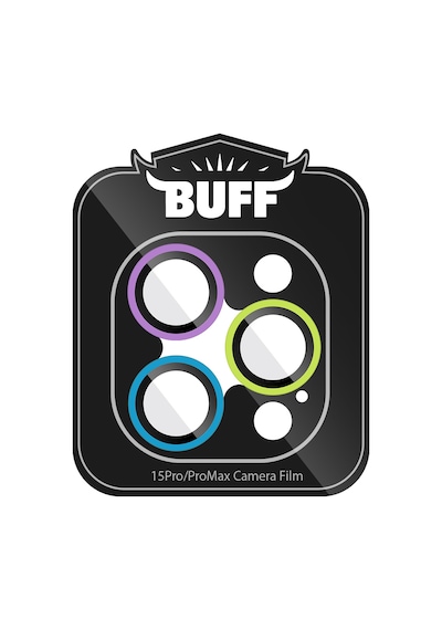 Buff Apple Uyumlu iPhone 15 Pro Max / 15 Pro Neon Metal Lens Koruyucu Renkli