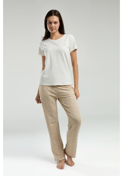 Pierre Cardin Kadın Beyaz Pijama Takımı Pc9001-s-v2 Beyaz