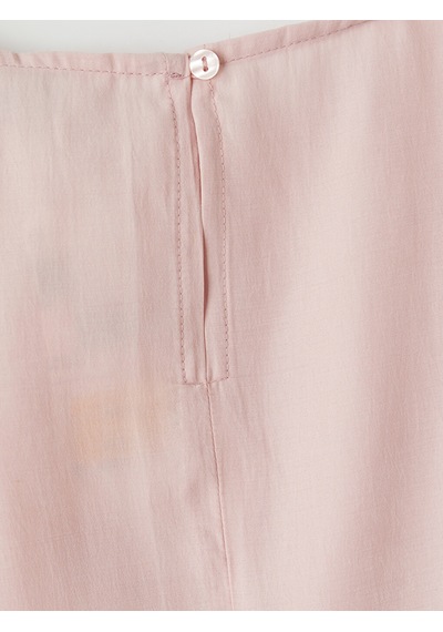 Lcw Vision Pembe Bisiklet Yaka Peplum Bluz