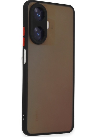 Newface Realme C55 Kılıf Montreal Silikon Kapak - Siyah Siyah