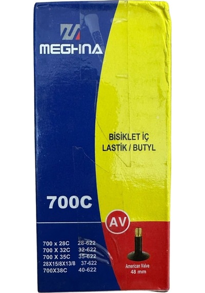 700 X 28 / 38c A/v Butyl İç Lastik 48mm Kutulu - Meghna