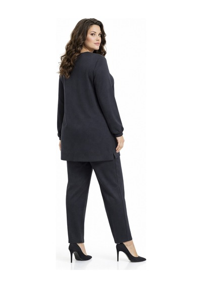 Baglan Kadın Simli Tunik Pantolon Takım Bgl-st05428 Füme