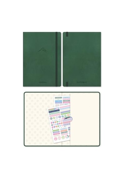 A5 Bullet Journal Noktalı Defter 140 Gr. 80 Yaprak Forest 124-Pembe