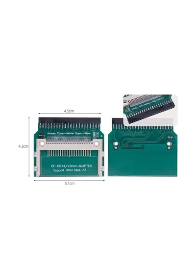 Cf Ide 2.5 İnç Hdd Konektörü Cf Ide Kompakt Flash Bellek Kartı Adaptörü