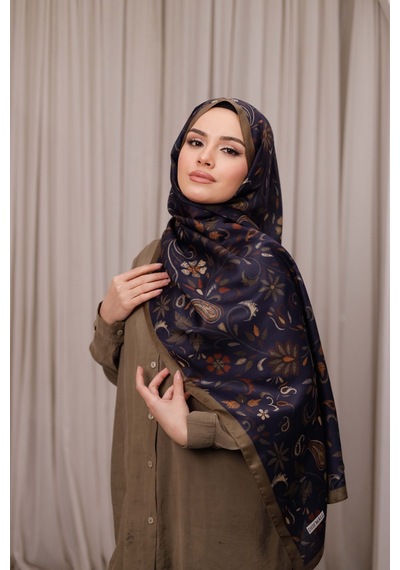 Mimiyum Rüya Desen-soft Şal Hardal Çok Renkli