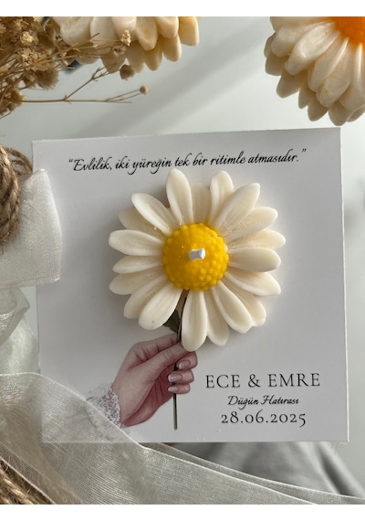 Bernami Mum Pinterest 10 Adet Özel Tasarlanmış Kart Ve Papatya Mum. Bebek Doğum, Babyshower, Doğum Günü, Hediyelik Diğer