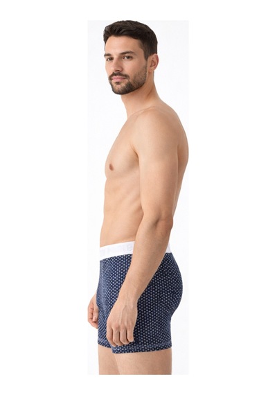 Mercan 3'lü Esnek Boxer - Klasik Seri, Rahat Kesim Çok Renkli