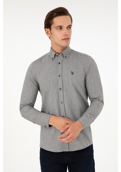 U.s. Polo Assn. Erkek Antrasit Gömlek Desenli 50296626-vr006 Antrasit U.s. Polo Assn. Erkek Antrasit Gömlek Desenli 50296626-vr006 Antrasit