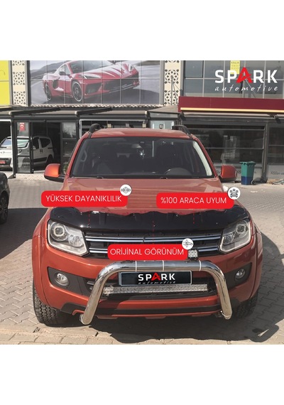 Volkswagen Amarok 2010-2022 Yıl Aralığı Uyumlu Yarasa Kaput Rüzgarlığı Siyah