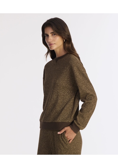 Yargıcı Regular Bisiklet Yaka Uzun Kol Sweatshirt 25kksw9019l 003 Kahverengi