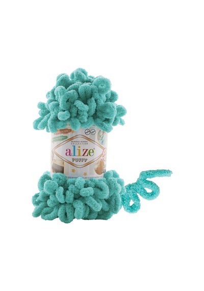 15 Adet - 3 Paket - 490 Mint Puffy El Örgü Battaniye Panduf Atkı Hırka Paspas İpliği