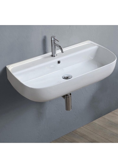 Turkuaz Cerastyle Aqua Tezgah Üstü Çanak Lavabo 75x42 Cm