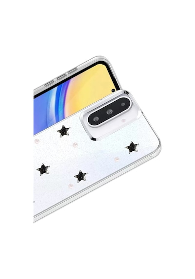 Newface Samsung Galaxy A36 Fiyonk Desenli Kapak - Desen 7 Beyaz