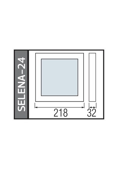 Horoz Selena 24w Kare Led Armatür Plastik Siyah 7000k Ip20