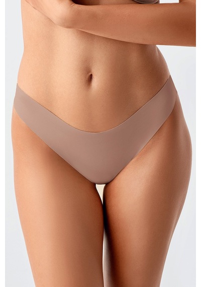 Kompedan Kadın Dikişsiz Lazer Kesim Brazilian Külot Cappuccino 9204 Sütlü Kahve