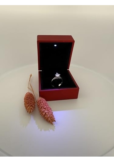 Ayrex Mm Madam&matmazel Kadın Modası Işıklı Yüzük Kutusu Hediye, Söz, Nişan, Evlilik, Teklif, Takı, Alyans, D Diğer