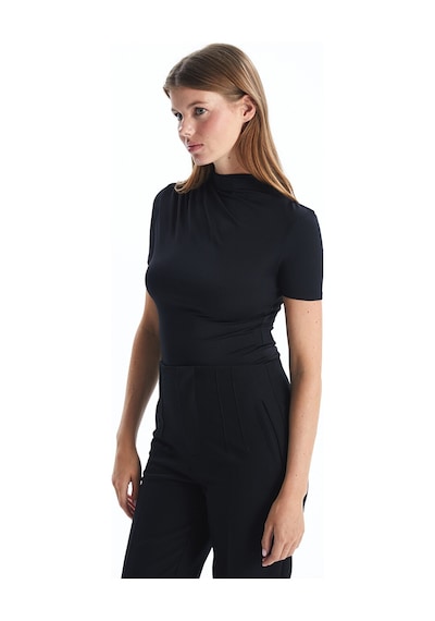 Lcw Vision Siyah Dik Yaka Kadın Body