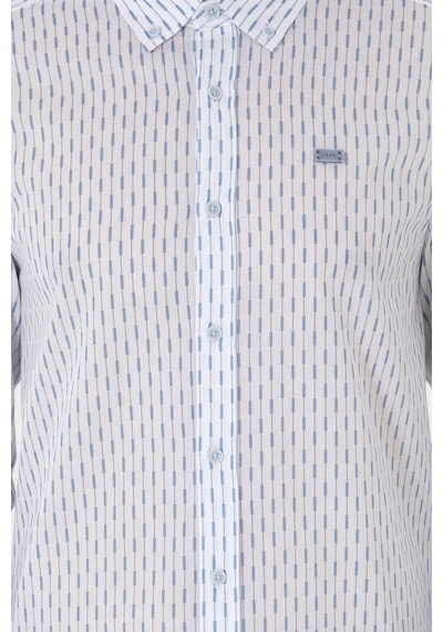 U.S. Polo Assn. U.s. Polo Assn. Erkek Uzun Kollu Slim Fit Gömlek 2108466 Mavi
