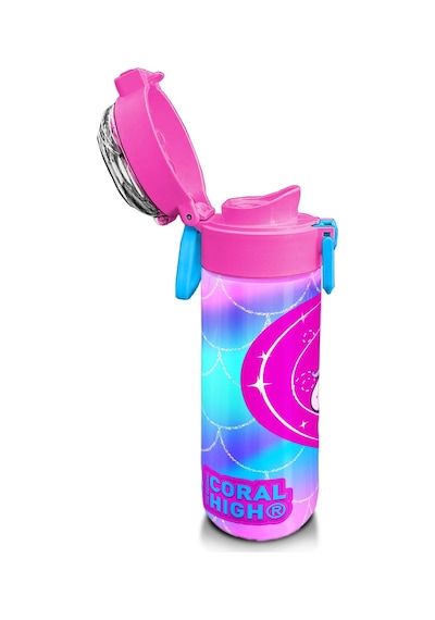 Coral High Kids Mor Pembe Unicorn Desenli Pipetli Ve Direkt İçim Çelik Termos 500 Ml 31807 Yeşil
