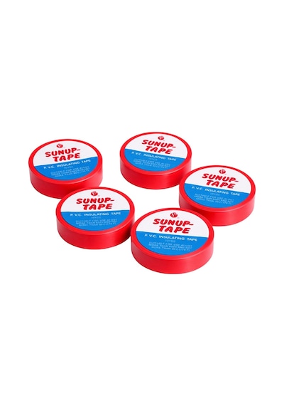 Sunup Sn-27920 Kırmızı 0.13x18mm İzole Pvc Elektrik Yalıtım Bant 5'li Paket