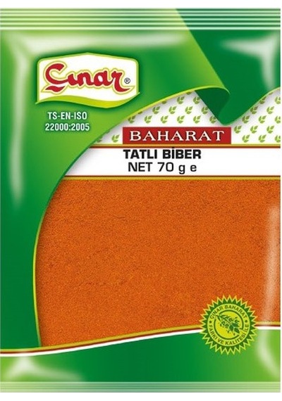 Çınar Tatlı Toz Biber 70 G