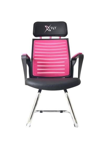 Xfly Metal Ayaklı Oyuncu Koltuğu - Pembe File - 2400J0545