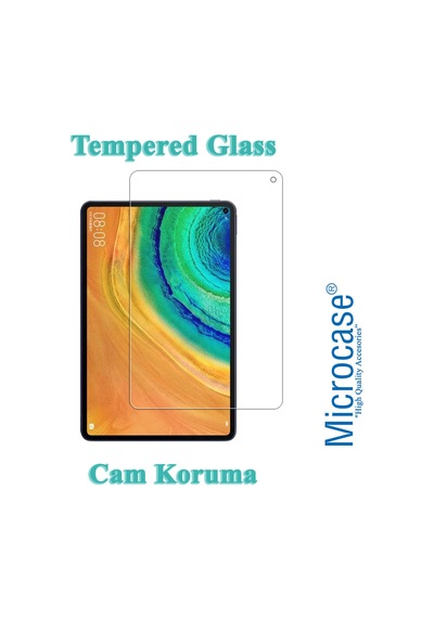 Microcase Huawei Uyumlu Matepad 10.4 Tempered Glass Cam Koruma