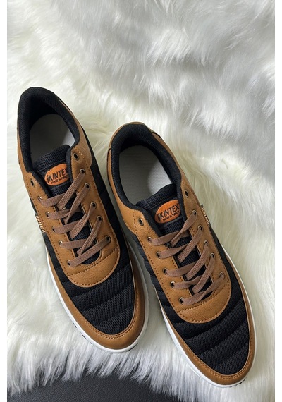 Günlük Erkek Sneaker Bağcıklı Hafif Rahat Fileli Hava Alabilen Yürüyüş Spor Ayakkabısı 014 Siyah - Taba Günlük Erkek Sneaker Bağcıklı Hafif Rahat Fileli Hava Alabilen Yürüyüş Spor Ayakkabısı 014 Siyah - Taba
