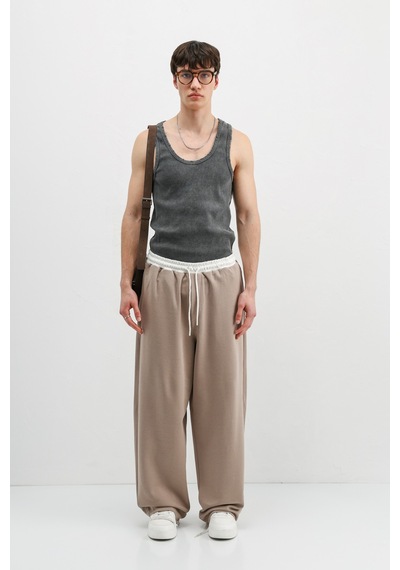 Vamos Baggy Fit Eşofman Alt V80-41 Vizon