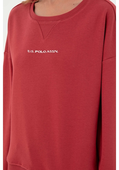 U.S. Polo Assn. Kadın Vişne Bisiklet Yaka Sweatshirt 50296945-VR223 U.S. Polo Assn. Kadın Vişne Bisiklet Yaka Sweatshirt 50296945-VR223