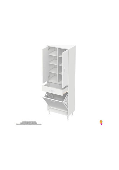 Eliusta Reli Dolap Beyaz Çok Kullanımlı 55 Cm Eninde Banyo Dolabı 55x171x32,5 Cm 2 Kapak 6 Raf Dolap Beyaz Eliusta Reli Dolap Beyaz Çok Kullanımlı 55 Cm Eninde Banyo Dolabı 55x171x32,5 Cm 2 Kapak 6 Raf Dolap Beyaz