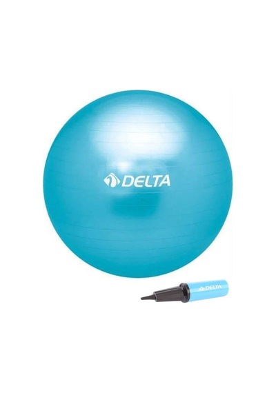 Delta 55 Cm. Pilates Topu + Pompa-mavi