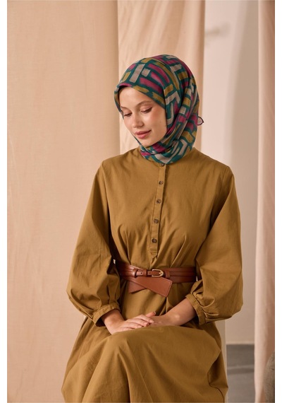 Silk Home Soft Eşarp 73096-21 Yeşil, Hardal, Pembe, Vizon