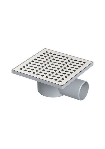Metal Yer Süzgeci 15x15/70 Yandan Çıkış Gri