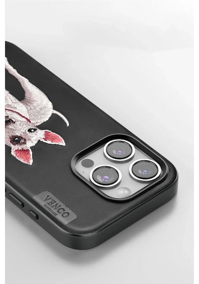 Lvsqvr Venco Apple Uyumlu iPhone 15 Pro Max Perma Desenli Kapak - Lacivert