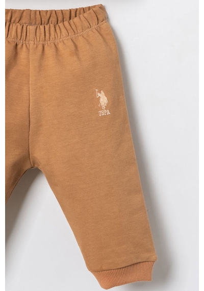 U.S. Polo Assn. Erkek Bebek Baskılı Krem Uzun Kol Pijama Takım Usb3173-c-v2 Usb3173-c-v2
