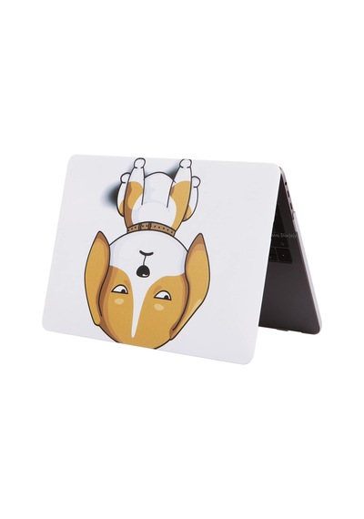Macbook Air 13 Kılıf A1369 A1466 Uyumlu Köpek Desenli Tpu İnce Hafif Darbe Emici Lazer Uv Baskılı Sert Koruyucu Kapak Kahverengi Belirtilmemiş