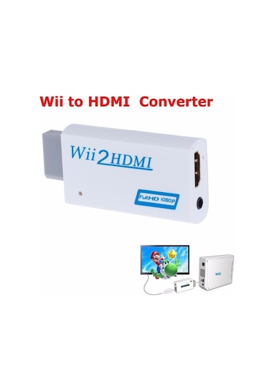 Wii Uyumlu Hdmı Hd Tv Adaptörü, Usb Type C Bağlantı, 5x5x5 Cm Dönüştürücü Kablo