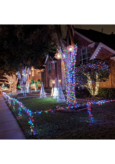 Trendpoint Güneş Enerjili 22 Metre 200 Ledli Rgb Işık Solar Bahçe Aydınlatma Dekorasyon Led